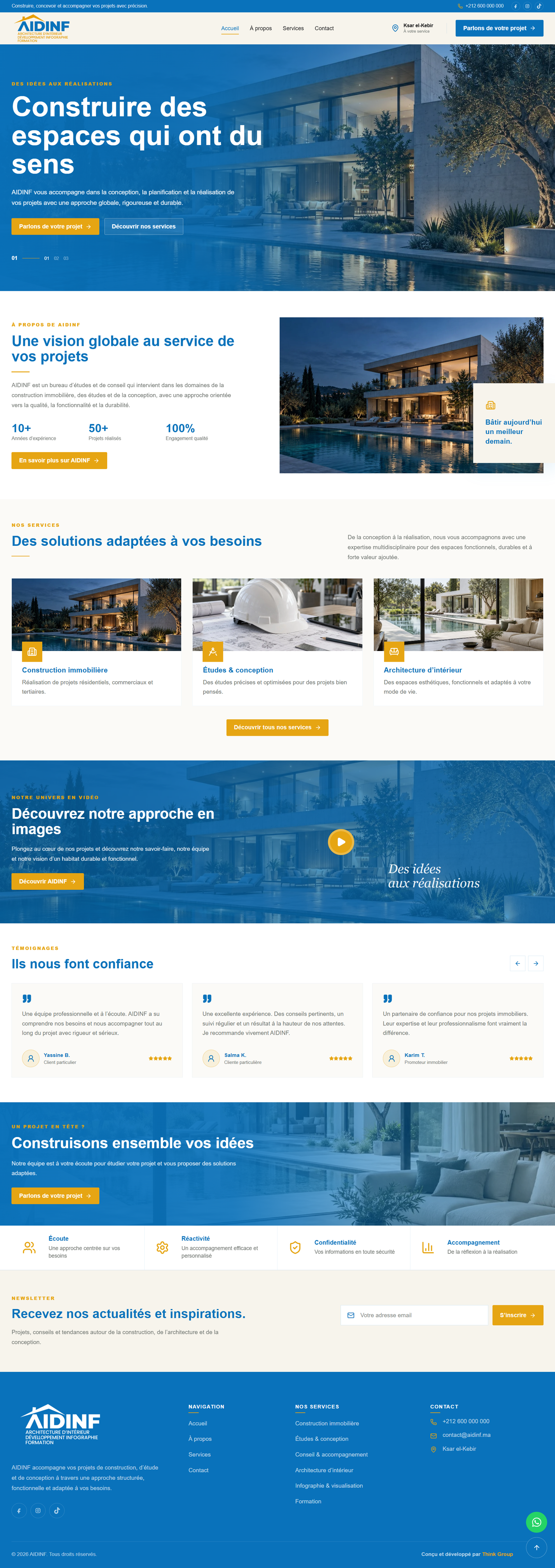 Projet web AIDINF