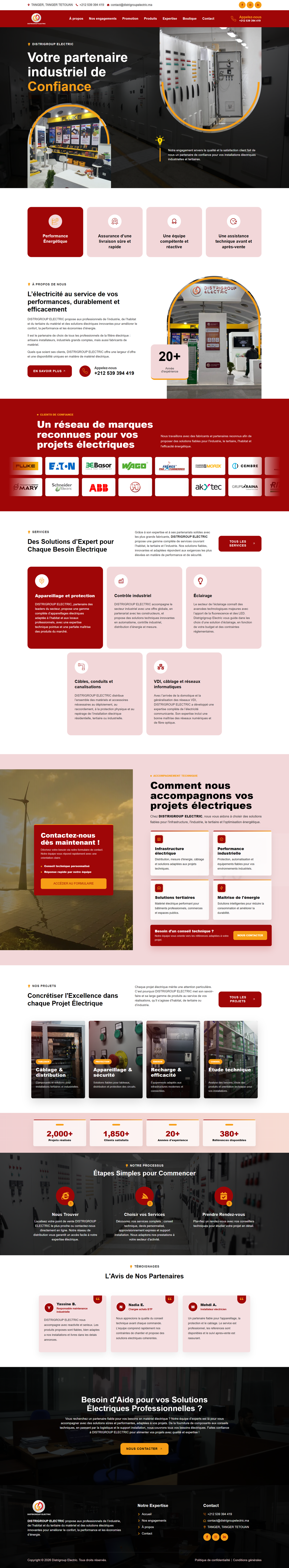 Projet web DISTRIGROUP ELECTRIC