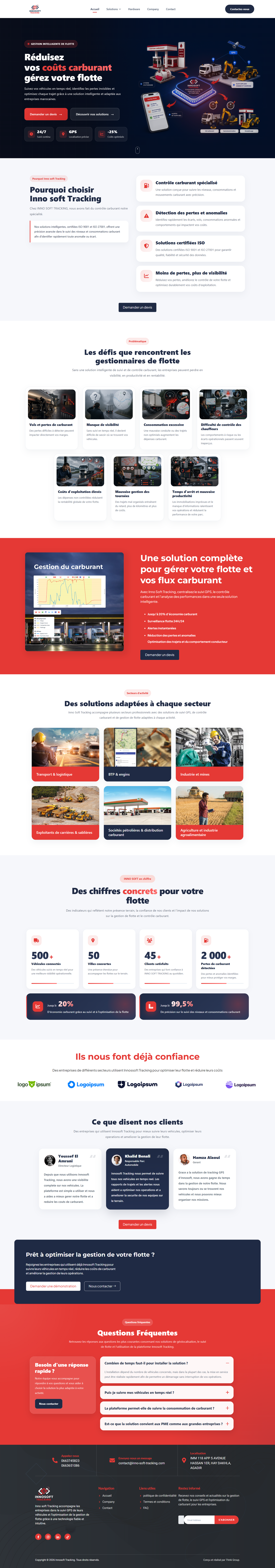 Projet web INNO SOFT TRACKING