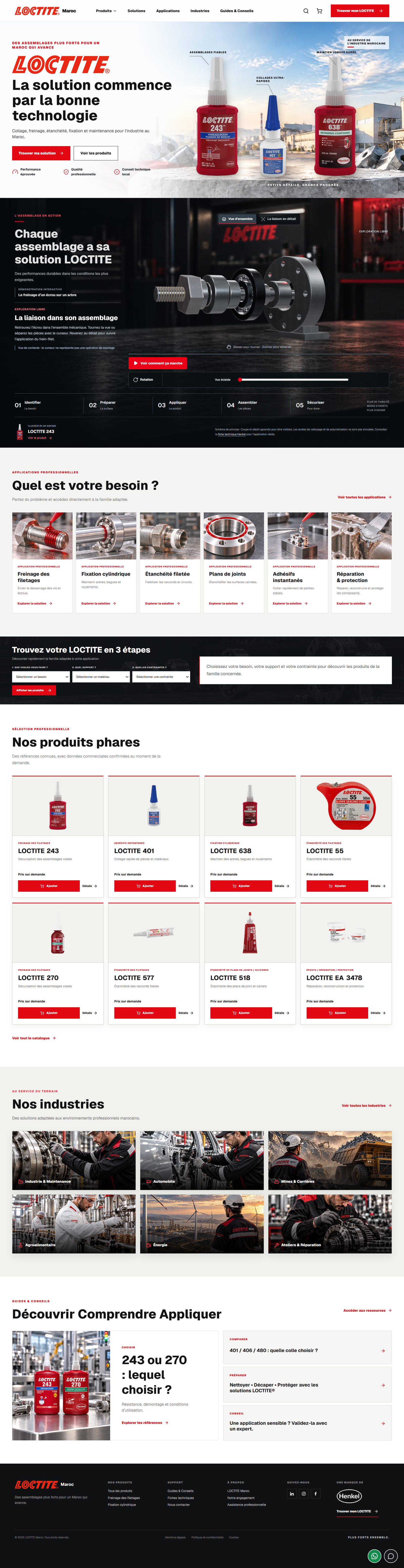 Projet web LOCTITE MAROC