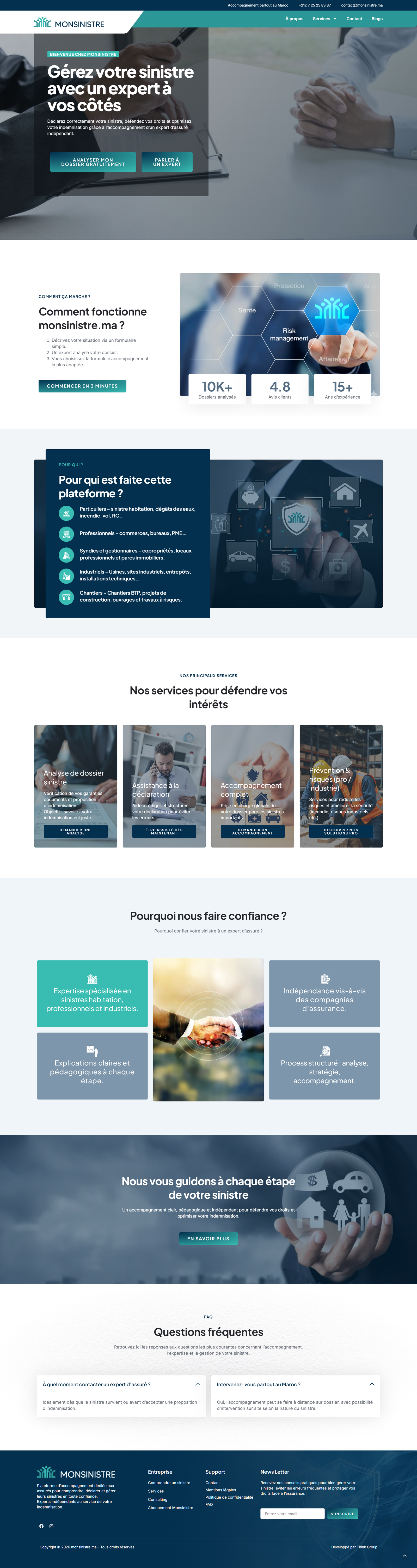 Projet web MONSINISTRE