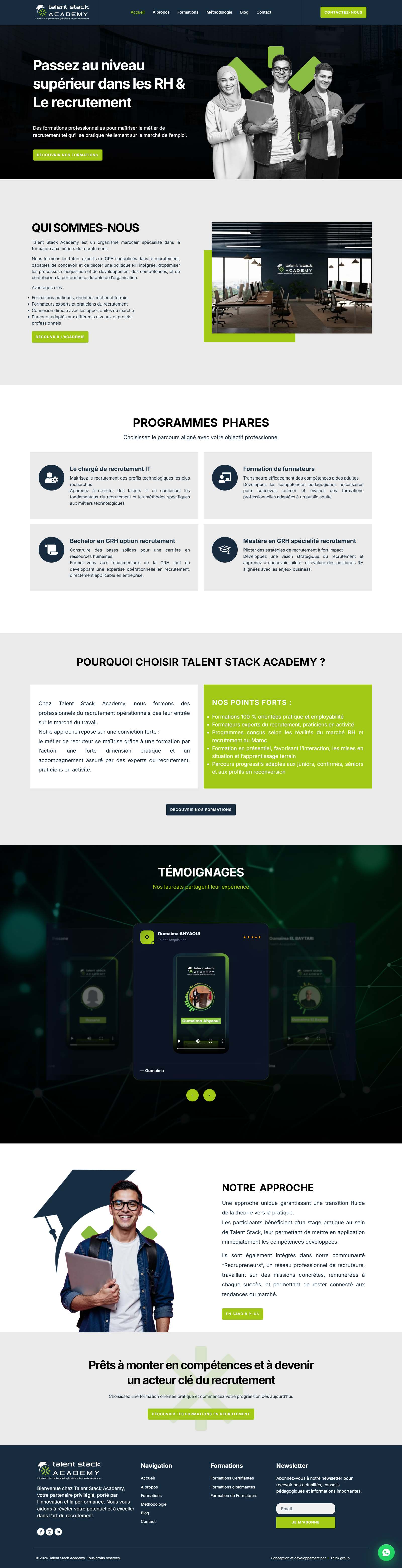 Projet web TALENT STACK ACADEMY
